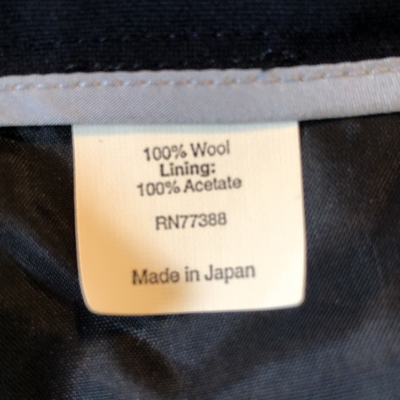 J CREW Size 16 33” Tall inseam 100% Wool Fully Lined Flat Front Deep Navy NEW - Picture 7 of 15